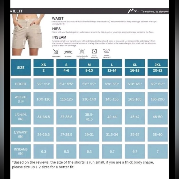 Willit Women's Hiking Cargo Shorts Stretch Golf Active Outdoor Waterproof, M - Picture 5 of 15